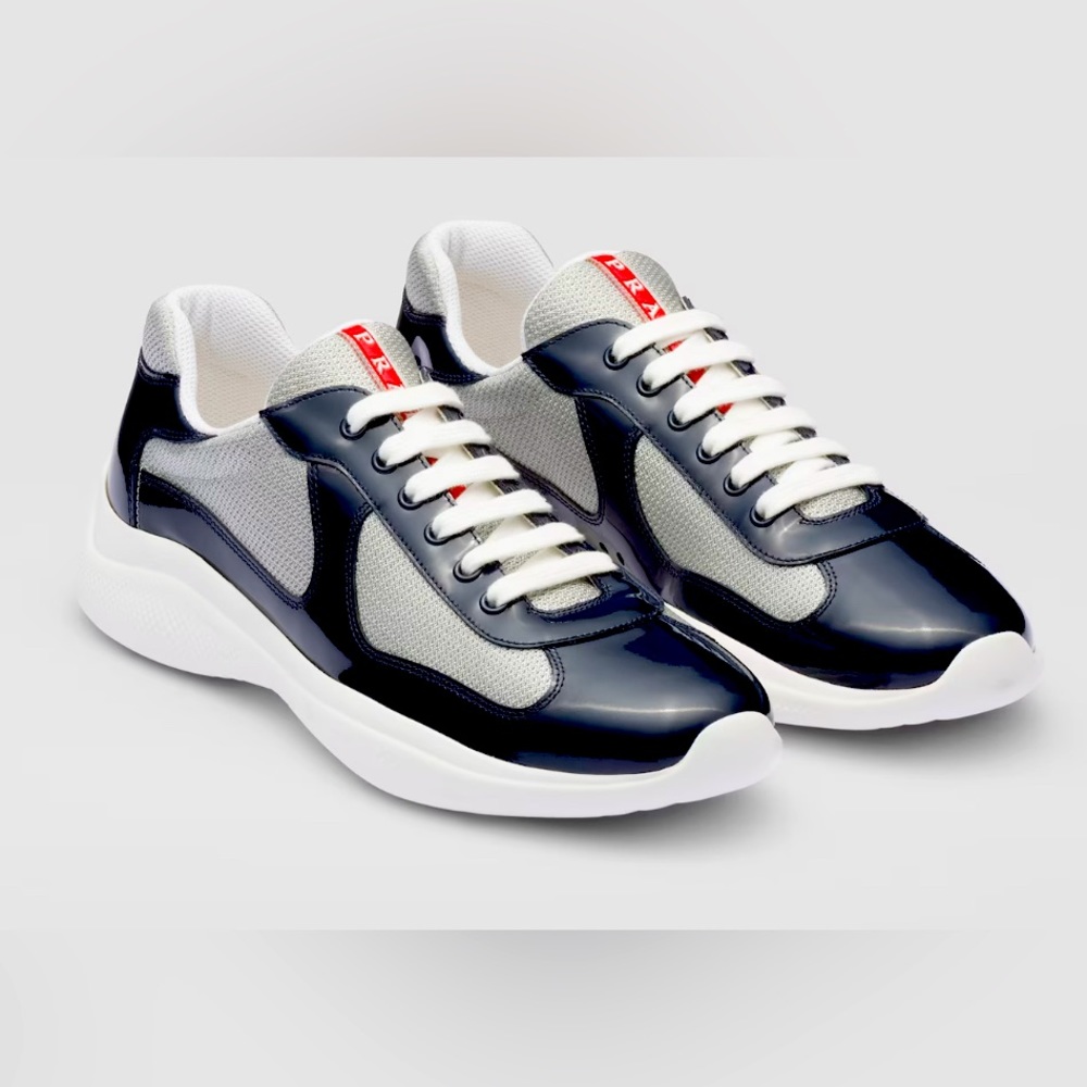 Blue and white Prada sneakers size 11